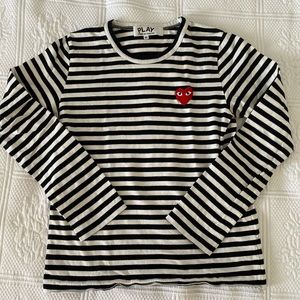 CDG play striped long sleeve